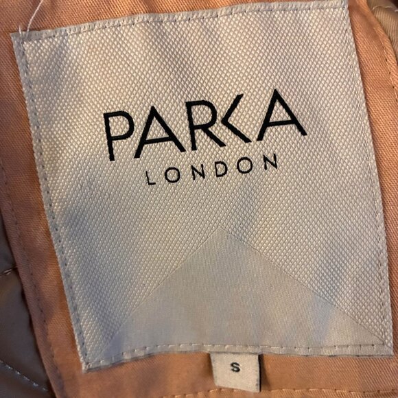 Parka London double breasted teddy coat. Camel color, size small. - Picture 3 of 3